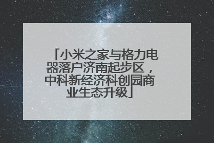小米之家与格力电器落户济南起步区，中科新经济科创园商业生态升级