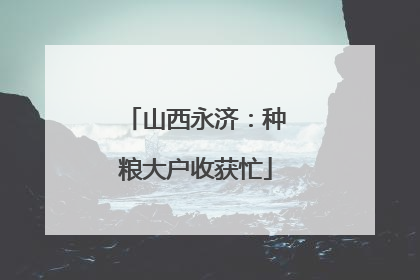 山西永济：种粮大户收获忙