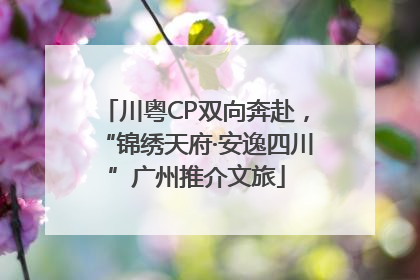 川粤CP双向奔赴，“锦绣天府·安逸四川”广州推介文旅