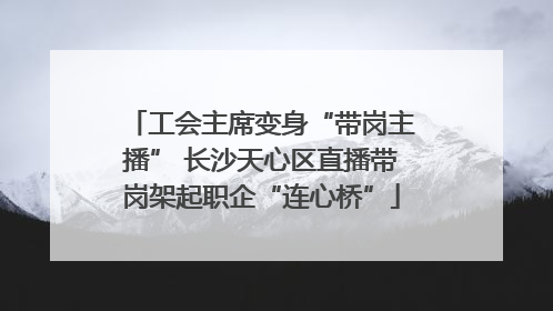 工会主席变身“带岗主播” 长沙天心区直播带岗架起职企“连心桥”