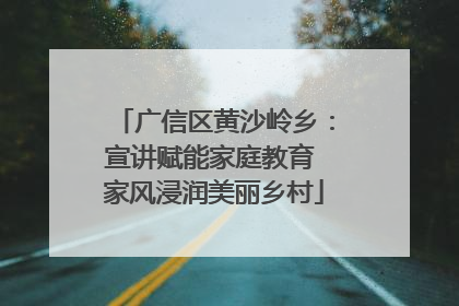 广信区黄沙岭乡：宣讲赋能家庭教育 家风浸润美丽乡村