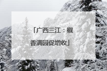 广西三江：椒香满园促增收