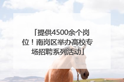 提供4500余个岗位！南岗区举办高校专场招聘系列活动
