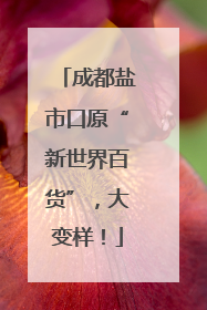 成都盐市口原“新世界百货”，大变样！