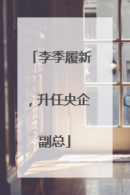 李季履新，升任央企副总