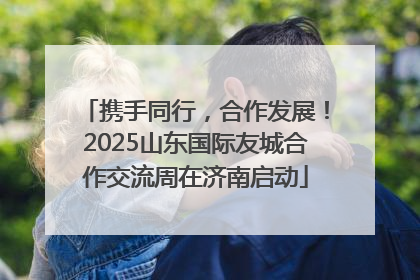 携手同行，合作发展！2025山东国际友城合作交流周在济南启动