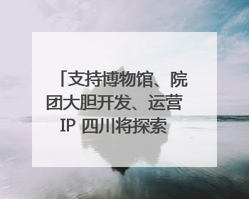 支持博物馆、院团大胆开发、运营IP 四川将探索建立新的收入分配激励机制｜新闻发布最前线