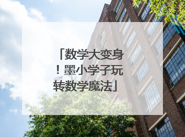 数学大变身！墨小学子玩转数学魔法