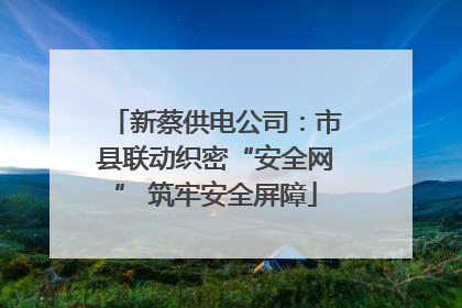 新蔡供电公司：市县联动织密“安全网” 筑牢安全屏障