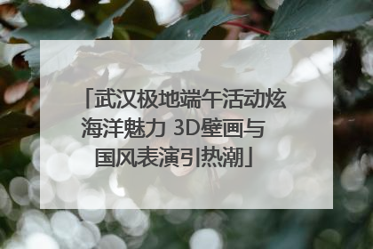 武汉极地端午活动炫海洋魅力 3D壁画与国风表演引热潮