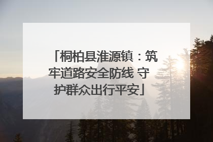 桐柏县淮源镇：筑牢道路安全防线 守护群众出行平安