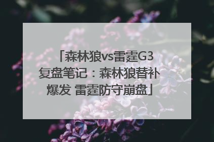 森林狼vs雷霆G3复盘笔记：森林狼替补爆发 雷霆防守崩盘