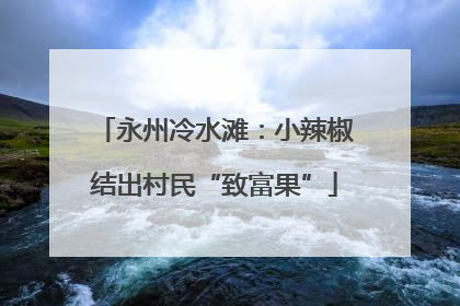 永州冷水滩：小辣椒结出村民“致富果”