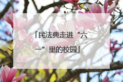 民法典走进“六一”里的校园