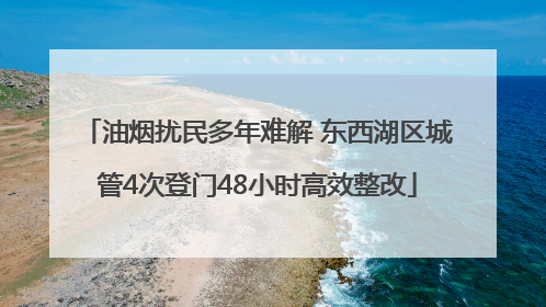 油烟扰民多年难解 东西湖区城管4次登门48小时高效整改