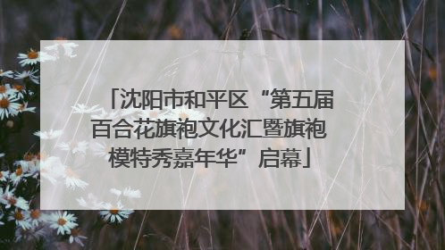 沈阳市和平区“第五届百合花旗袍文化汇暨旗袍模特秀嘉年华”启幕