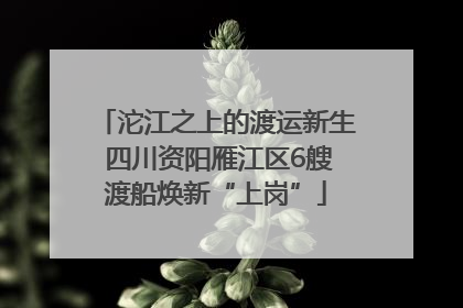 沱江之上的渡运新生 四川资阳雁江区6艘渡船焕新“上岗”