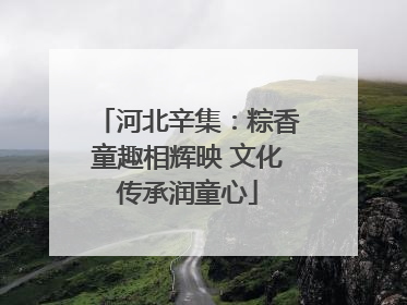 河北辛集：粽香童趣相辉映 文化传承润童心