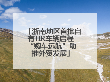 浙南地区首批自有TIR车辆启程 “购车远航”助推外贸发展