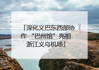 深化义巴东西部协作 “巴州馆”亮相浙江义乌机场