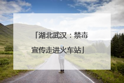 湖北武汉：禁毒宣传走进火车站