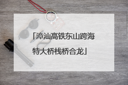 漳汕高铁东山跨海特大桥栈桥合龙