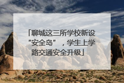 聊城这三所学校新设“安全岛”，学生上学路交通安全升级