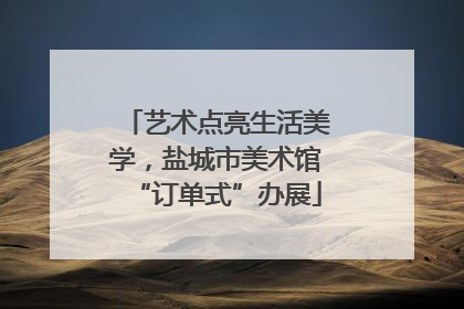 艺术点亮生活美学，盐城市美术馆“订单式”办展