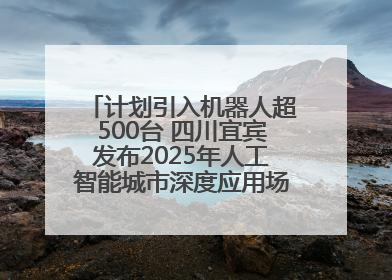 计划引入机器人超500台 四川宜宾发布2025年人工智能城市深度应用场景机会清单