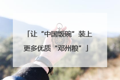 让“中国饭碗”装上更多优质“邓州粮”