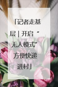 记者走基层｜开启“无人模式” 方便快递进村