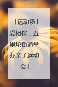运动场上爱相伴，五里坨街道举办亲子运动会