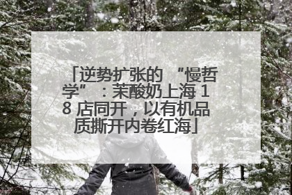 逆势扩张的 “慢哲学”：茉酸奶上海 18 店同开，以有机品质撕开内卷红海