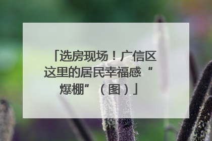 选房现场！广信区这里的居民幸福感“爆棚”（图）