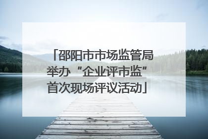 邵阳市市场监管局举办“企业评市监”首次现场评议活动