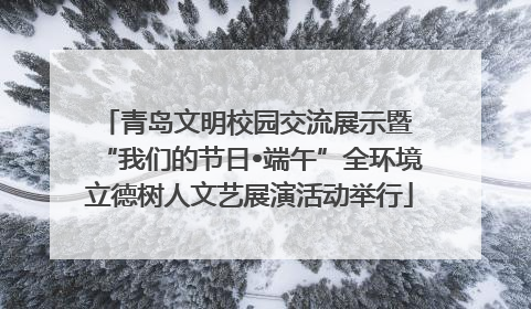 青岛文明校园交流展示暨 “我们的节日•端午”全环境立德树人文艺展演活动举行