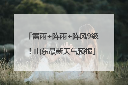 雷雨+阵雨+阵风9级！山东最新天气预报
