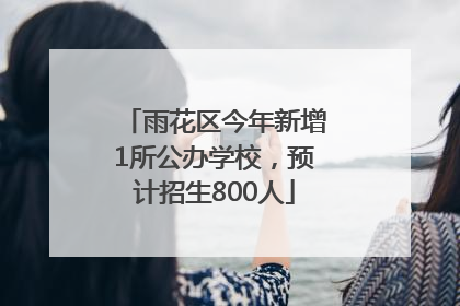 雨花区今年新增1所公办学校，预计招生800人