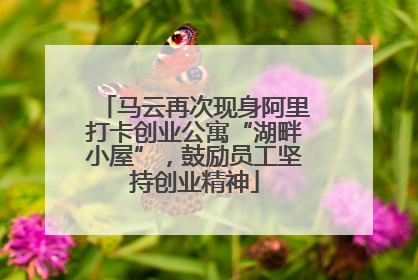 马云再次现身阿里打卡创业公寓“湖畔小屋”，鼓励员工坚持创业精神