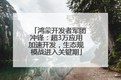 鸿蒙开发者军团冲锋：超3万应用加速开发，生态规模战进入关键期