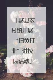 黟县宏村镇开展“扫黄打非”进校园活动