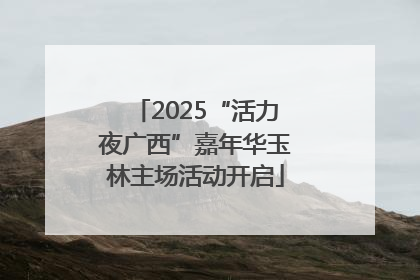 2025“活力夜广西”嘉年华玉林主场活动开启