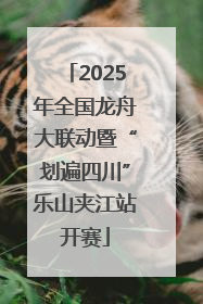 2025年全国龙舟大联动暨“划遍四川”乐山夹江站开赛