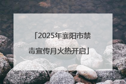 2025年襄阳市禁毒宣传月火热开启