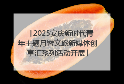 2025安庆新时代青年主题月暨文旅新媒体创享汇系列活动开展