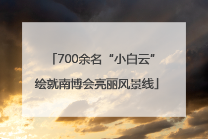 700余名“小白云”绘就南博会亮丽风景线