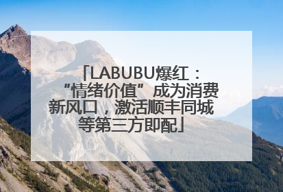 LABUBU爆红：“情绪价值”成为消费新风口，激活顺丰同城等第三方即配