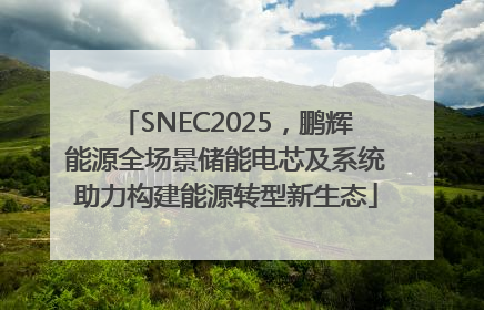 SNEC2025，鹏辉能源全场景储能电芯及系统助力构建能源转型新生态